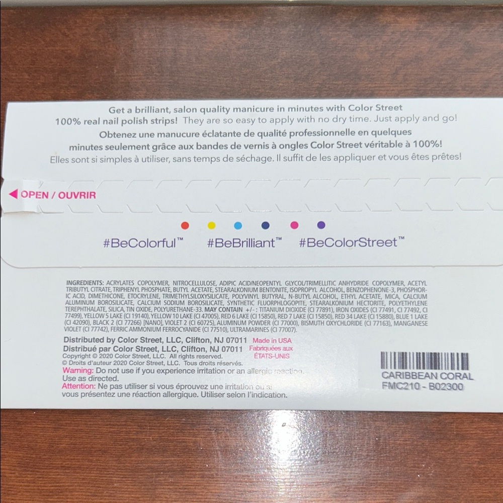 Color Street Coral Nail Polish Strips - Picture 4 of 5